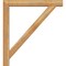 Ekena Millwork Traditional Block Rough Sawn Bracket w/ Offset Brace, Western Red Cedar, 6"W x 40"D x 44"H BKT0604X40X44TRA05RWR - alternate 4
